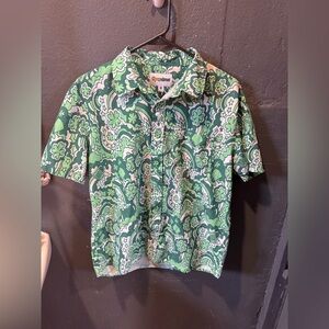Men’s Tipsy Elves St. Paddy’s Short Sleeve Button Down Shirt Size Medium